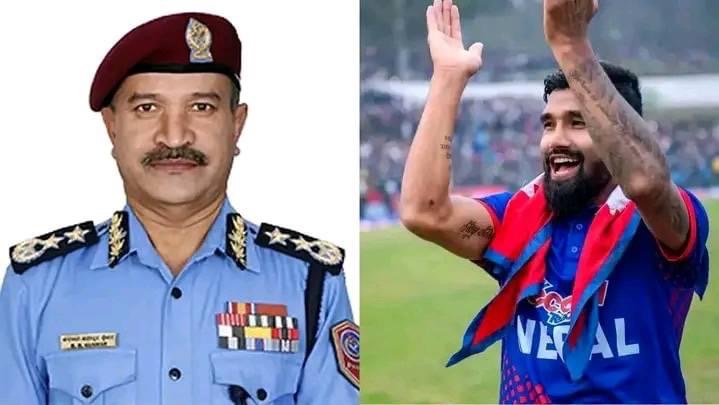 क्रिकेटर दीपेन्द्रसिंह ऐरी प्रहरी सहायक हवल्दारमा बढुवा