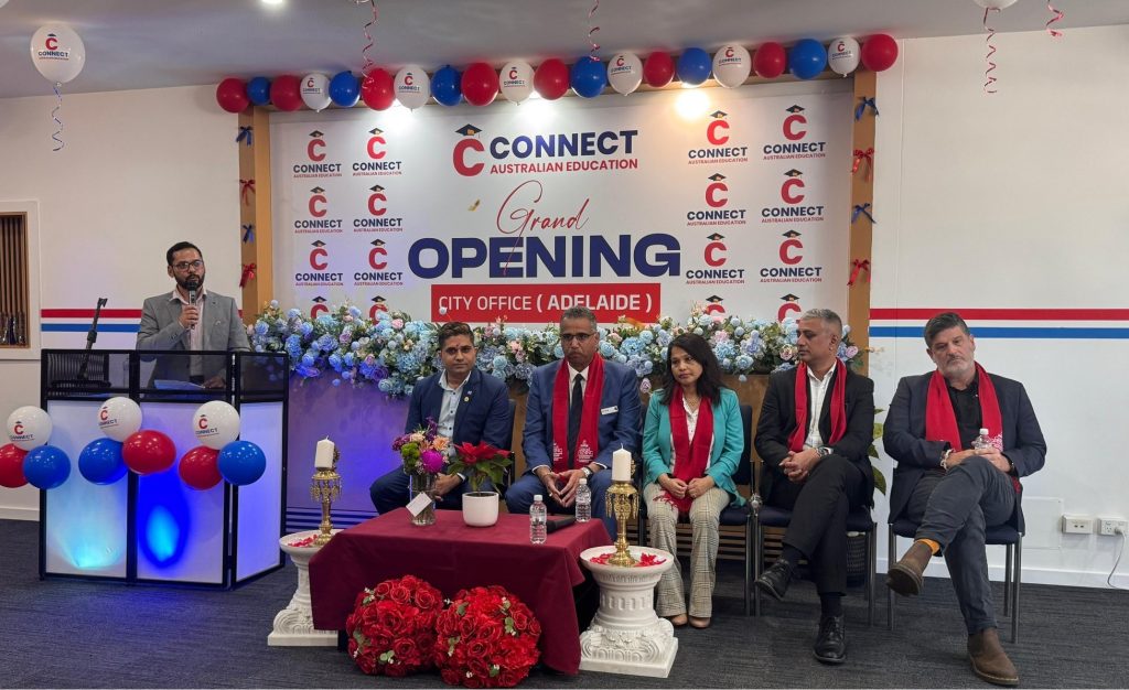 कनेक्ट एजुकेशन अष्ट्रेलियाको एडिलेड सिटी अफिस भव्य रूपमा उद्घाटन