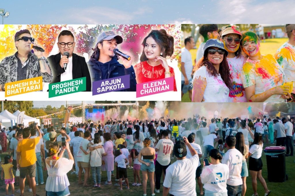 एडिलेडमा सातौँ वार्षिक ‘होली महोत्सव एडिलेड २०२६’ भव्य रूपमा हुँदै